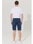 Slim Fit Dar Kesim Pamuklu Esnek Denim Şort 6