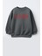 Kız Çocuk Baskılı 3 Iplik Kumaş Pamuklu Sweatshirt 2