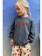Kız Çocuk Baskılı 3 Iplik Kumaş Pamuklu Sweatshirt 1
