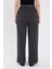 Antrasit Çift Pile Detay Kemerli Kadın Pantolon 5009 5