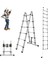 A Tipi Çift Yönlü Teleskopik Merdiven 7+7 4,4 mt Alüminyum (2,2 Mt+2,2mt) 1