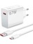 67WATT Hızlı Şarj Aleti Tüm Type-C Girişli Telefonlara Uyumlu USB Adaptör ve 1m USB Type-C Kablo Şarj Seti 6