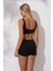 Şortlu Bra Bikini Takım Siyah 2