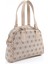 Monogram Baskılı Vizon SHK205 Suni Deri Fermuarlı Tek Bölmeli Ayarlanabilir Askılı El,kol ve Omuz Çantası U:18 E:22 G:7 cm 2