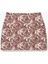 Slim Fit Floral Desenli Mini Etek 1