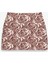Slim Fit Floral Desenli Mini Etek 2