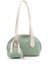 Mint Yeşil/krem SHK232 Suni Deri Tek Bölmeli Charm Mini Çanta Aksesuarlı El, Kol ve Omuz Çantası 1