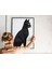 Çerçevesiz Poster, Dijital Baskı Geometrik Desen Siyah Kedi Poster, Modern, Soyut, Minimalist Poster, Kedi Poster 8