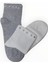 2 Çift Kadın Incili Soket Çorap Gri-Krem 1
