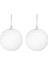 Yılbaşı Süsü 2'li Parıltılı Top Beyaz 10 cm 1