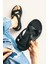 Günlük Unisex Tokalı Sandalet Yastıklı Hafif Tabanlı Çapraz Şerit Outdoor Esnek Ayakkabı 125Ç 3