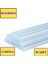 Ince Şeffaf Sıcak Mum Silikon 7.5mm 30CM 10 Adet Mikro Marka 2