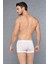 Erkek Beyaz Micro Modal Damat Çeyizlik Atlet Boxer Takımı 3000 3