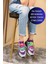 GUJA Renkli Bağcıklı Triko Unisex Spor Ayakkabı MOR 1