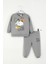 Erkek Bebek Desenli Eşofman Takımı Köpek Baskılı Sweatshirt Alt-Üst Takım 1
