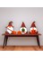Ahşap Cüce Dekor Seti - 3'lü Gnome Süs – Halloween Temalı 2