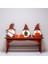 Ahşap Cüce Dekor Seti - 3'lü Gnome Süs – Halloween Temalı 3