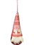 Yılbaşı Süsü Geyik Desenli Asmalı Noel Baba Kırmızı Beyaz 35 cm 1