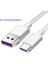 Huawei Süper Hızlı Şarj Veri Kablosu Için Uygun 5A Veri Kablosu Tip-C Hızlı Şarj Kablosu Uzatılmış Beyaz Pvc (Yurt Dışından) 3