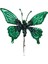 Yılbaşı Süsü Klipsli Kelebek Koyu Yeşil 18 cm 1