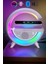 Kablosuz Şarjlı Taşınabilir Bluetooth Hoparlör 7 Renk Rgb Işıklı Bass Ses Bombası Parti Işığı 1