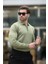 Erkek Slim Fit Polo Yaka Fermuarlı Fitilli Triko Kazak - 4001 5