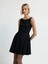 Kup Detaylı Mini Elbise Siyah 12444772001 4