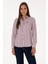 Kadın Plum Gömlek Desenli 50316492-VR177 3