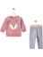 Geyikli Ikili Kız Bebek Takım 1