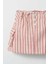 Kırmızı Çizgili Mini Etek 3
