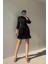 Bel Detay Pileli Mini Elbise 1084 2