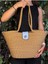 Sardinia Kapaklı Handmade Hasır Tote Plaj ve Günlük Çanta Yazın Modası 1