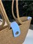 Sardinia Kapaklı Handmade Hasır Tote Plaj ve Günlük Çanta Yazın Modası 4