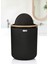 Mina Siyah Çizgili Yuvarlak Çöp Kovası 2