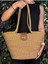 Sardinia Kapaklı Handmade Hasır Tote Plaj ve Günlük Çanta Yazın Modası 1