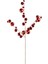 Yılbaşı Süsü Parlak Toplu Dal Kırmızı 70 cm 1