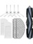 Ecovacs Için 2set Deebot T10 Plus Robot Vakum Temizleyici Yedek Yedek Parçalar Ana Fırça Yan Fırça Hepa Filtre Mop Rag (Yurt Dışından) 2