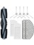 Ecovacs Için 2set Deebot T10 Plus Robot Vakum Temizleyici Yedek Yedek Parçalar Ana Fırça Yan Fırça Hepa Filtre Mop Rag (Yurt Dışından) 3