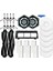 Ecovacs Deebot N9+/n9+Plus Robot Vakum Temizleyici Aksesuarları Yedek Ana Yan Fırça Kapağı Hepa Filtre Mop Kumaşları Ped (Yurt Dışından) 2