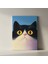 Büyük Gözlü Kedi Portresi Tablosu 2
