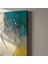 Soyut Sarı ve Yeşil Tonlarında Modern Sanat Tablosu 5