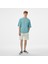 Star Chevron Oversize Fit Baskılı Erkek Mavi T-Shirt 3