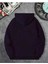 Yıldız Kot Hoodie Baskılı Kapüşonlu Cepli Içi Yünlü Lacivert Sweatshirt 2
