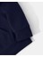 Yıldız Kot Hoodie Baskılı Kapüşonlu Cepli Içi Yünlü Lacivert Sweatshirt 3