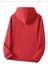 Fingered Baskılı Kapüşonlu Cepli Pamuklu Kırmızı Sweatshirt 2