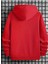 One Baskılı Kapüşonlu Cepli Pamuklu Kırmızı Sweatshirt 2