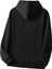 Paras Flower Baskılı Kapüşonlu Cepli Pamuklu Siyah Sweatshirt 2