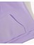 Teacher Baskılı Kaoüşonlu Cepli Pamuklu Lila Sweatshirt 5