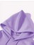 Elmaslı Dudak Baskılı Kapüşonlu Cepli Pamuklu Lila Sweatshirt 3