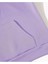 Elmaslı Dudak Baskılı Kapüşonlu Cepli Pamuklu Lila Sweatshirt 5